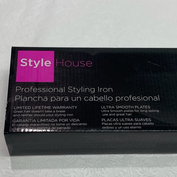 Style House 1.25” Professional Hair Styling Iron (Red) Negative Ion Therapy main image 8